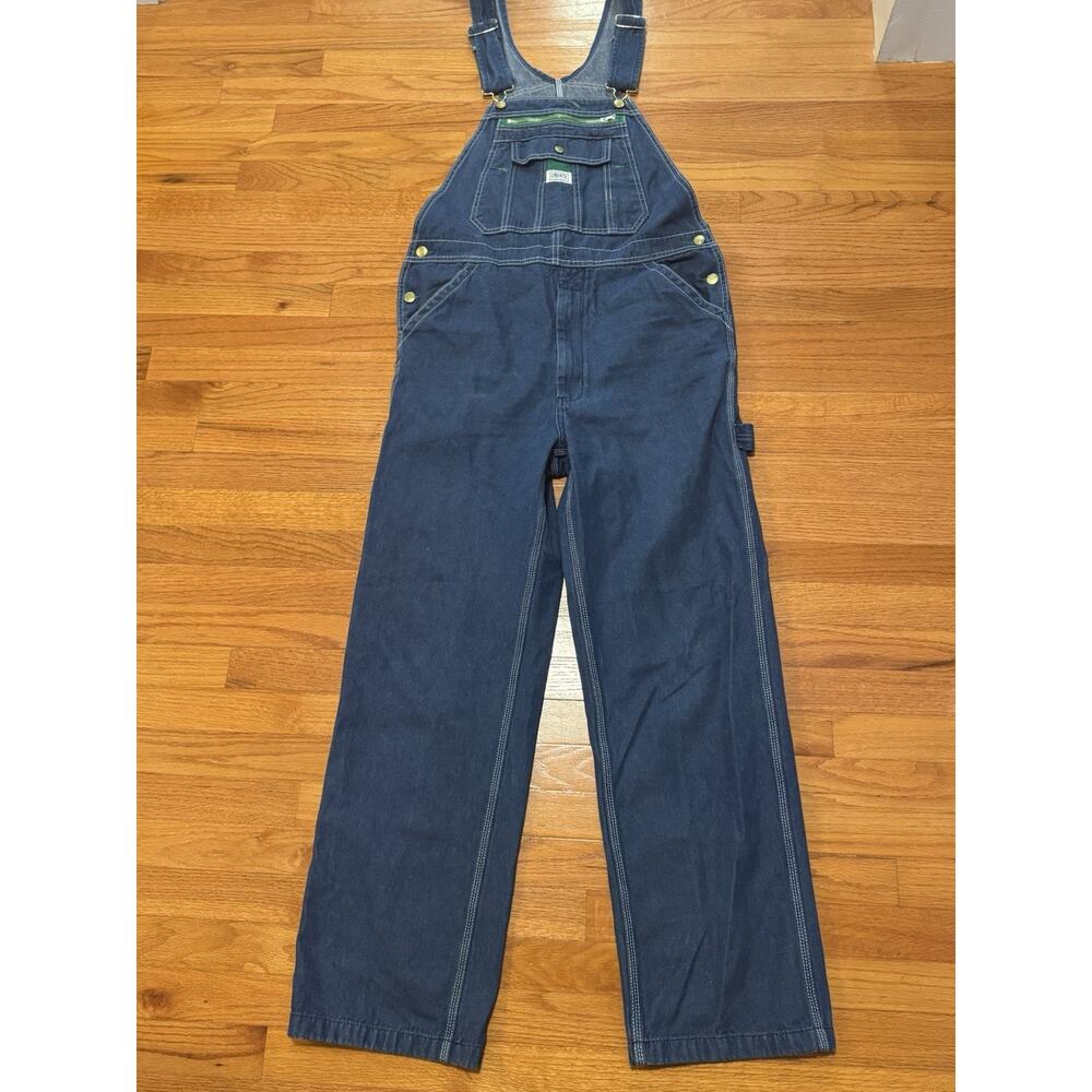34 X 32 Liberty Overalls Blue Denim - Picture 3 of 12